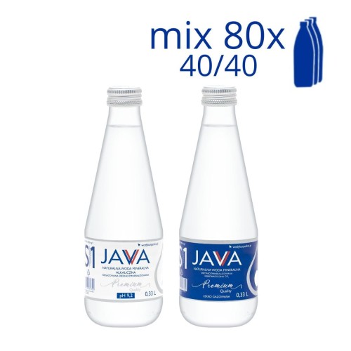 40 sztuk Java 0,33l niegazowana i gazowana.jpg